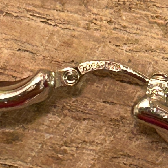 Sterling Silver Electroform Ruffle Hoops - Picture 4 of 4